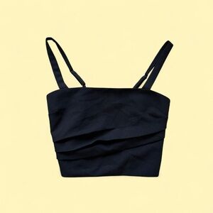 Black Linen Tank Top